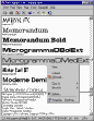 Screeenshot of the reviewed software in action.